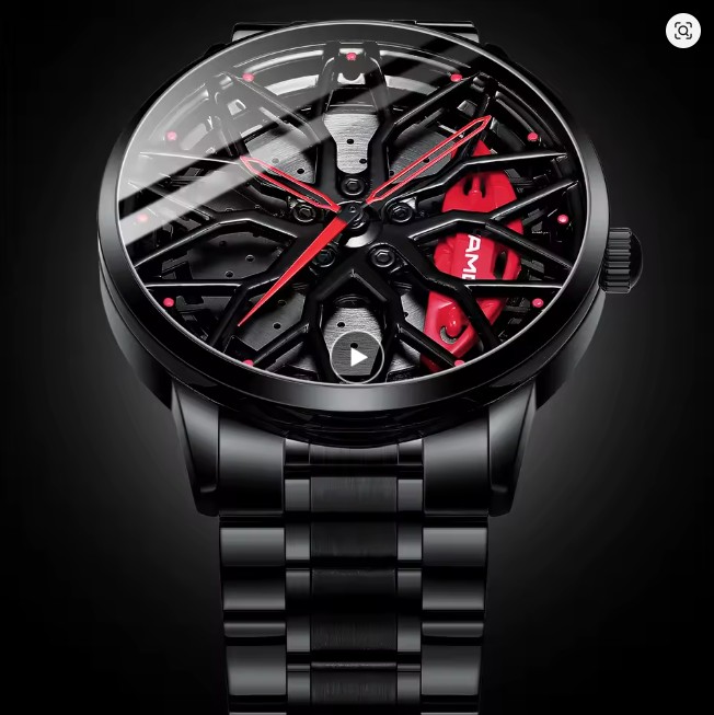 AMG Original Wheel Rim Hub Stainless Steel Waterproof watch - Image 3