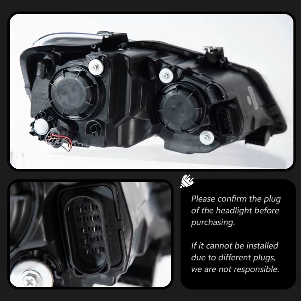 Eagle Eyes VW Polo 6 LED Headlights With DRL Turn Signal High Beam Angel Eye Projector Lens (Pre-Order) - Image 6