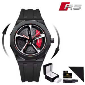 AUDl RS7 Original 3D car rim hub rotate 360° Spinning watch