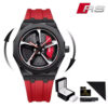 AUDl RS7 Original 3D spinning watch Rotate 360°Black And Red