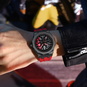 Alternative view of Original 3D Wheel Watch Waterproof Spinning Luxury Quartz Wrist Rim watch Rotate 360 Man's Watches for AMG G63